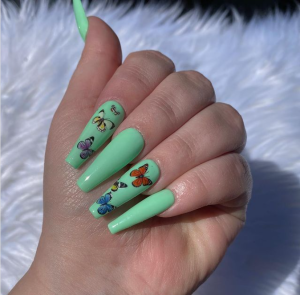 Sea Butterfly Nails