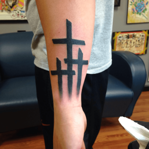 Three Cross Tattoo Design