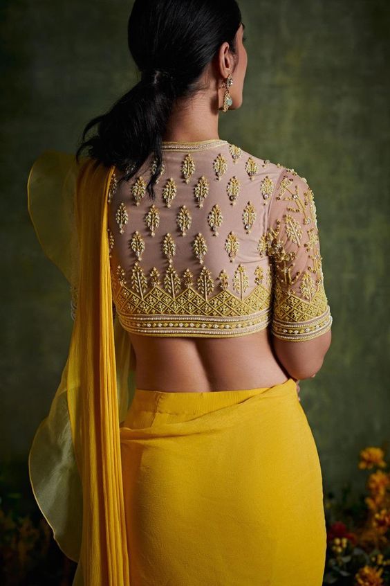 Net blouse Designs