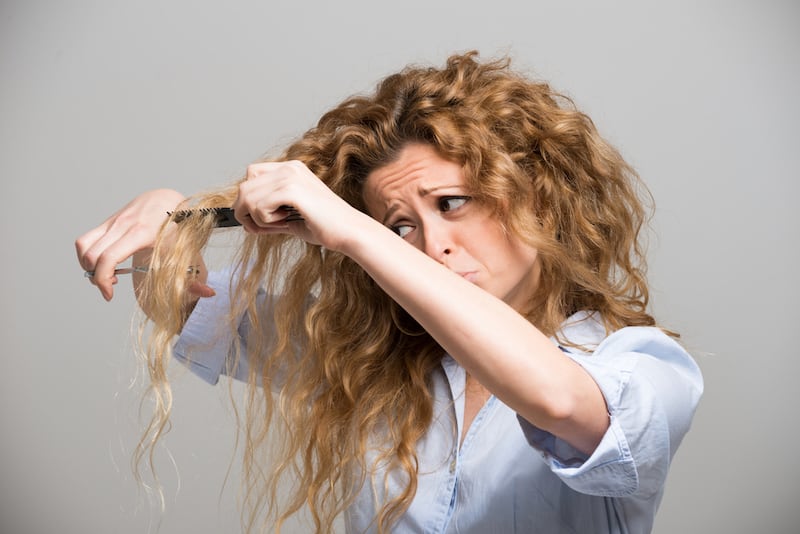 Trimming Curly Hair