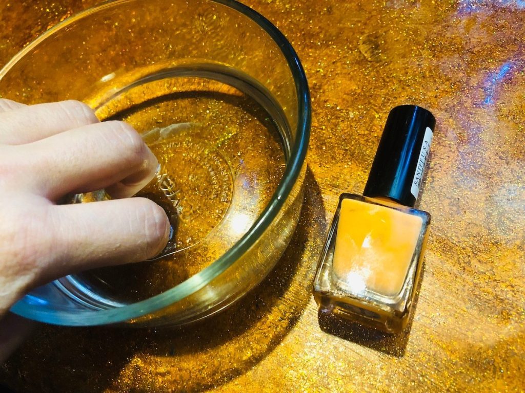 Soak your nails with vinegar
